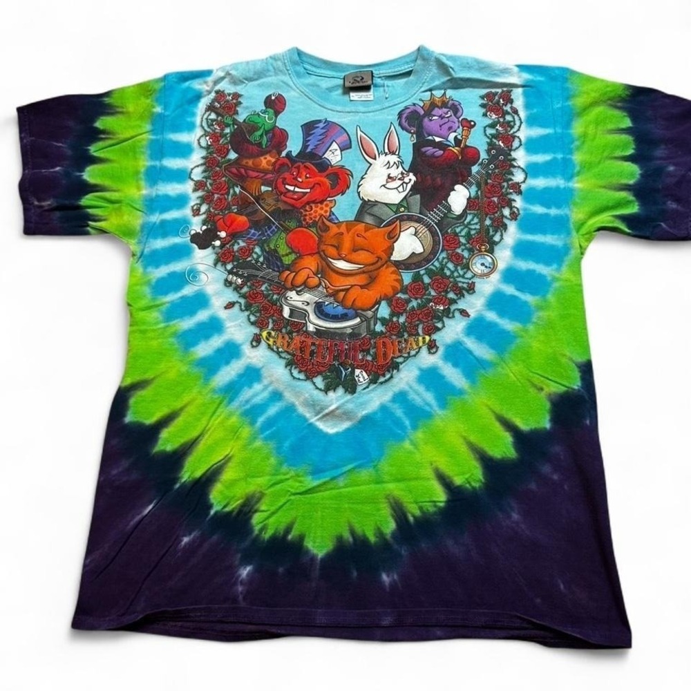 Vintage 2006 Grateful Dead Wonderland Jam Band All Over Printed Size XL T-Shirt